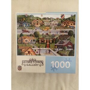 Master Pieces Hometown Gallery - Bungalowville 1000 Piece Puzzle Art‎ Poulin